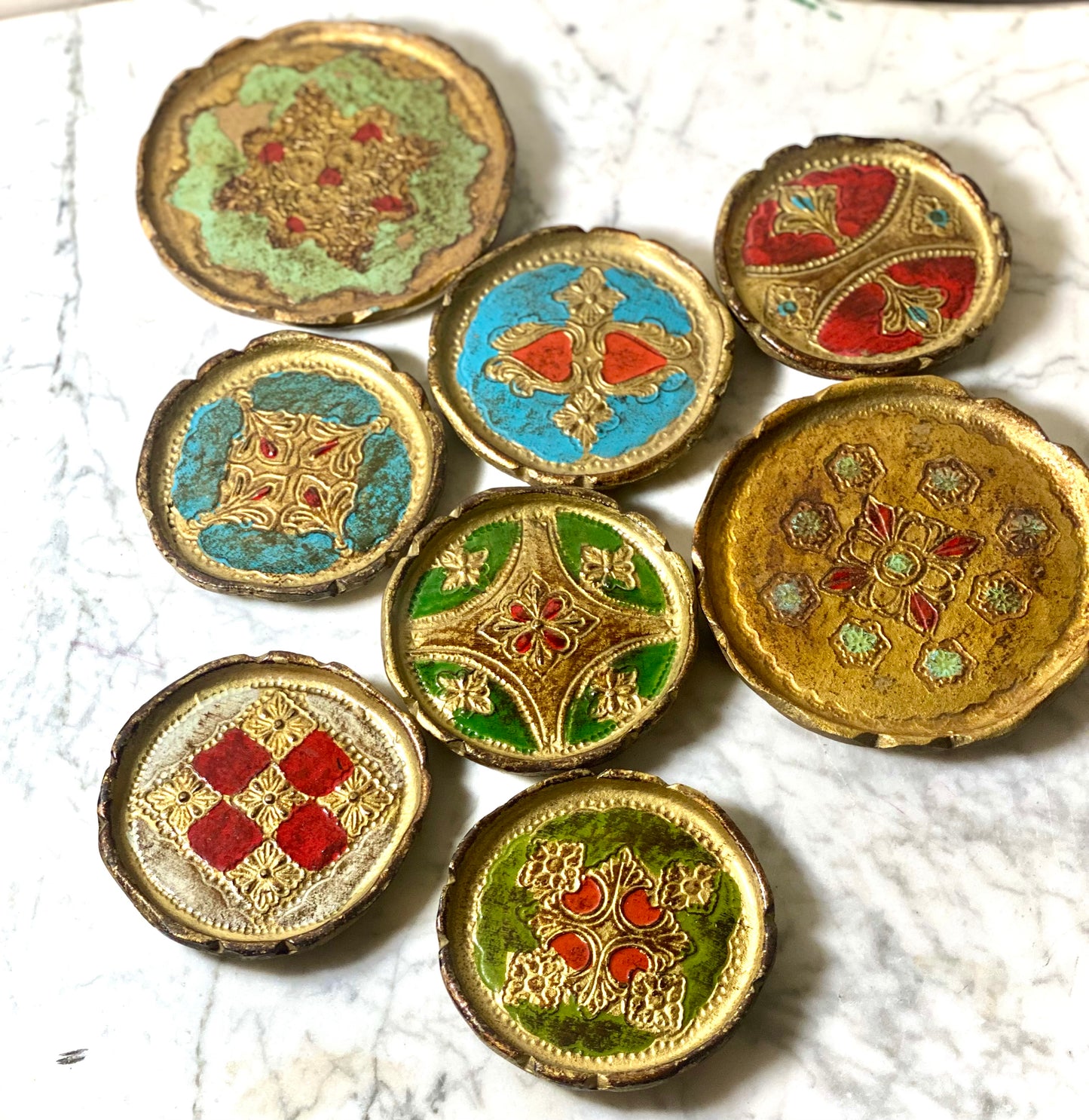 French Vintage Coaster Set