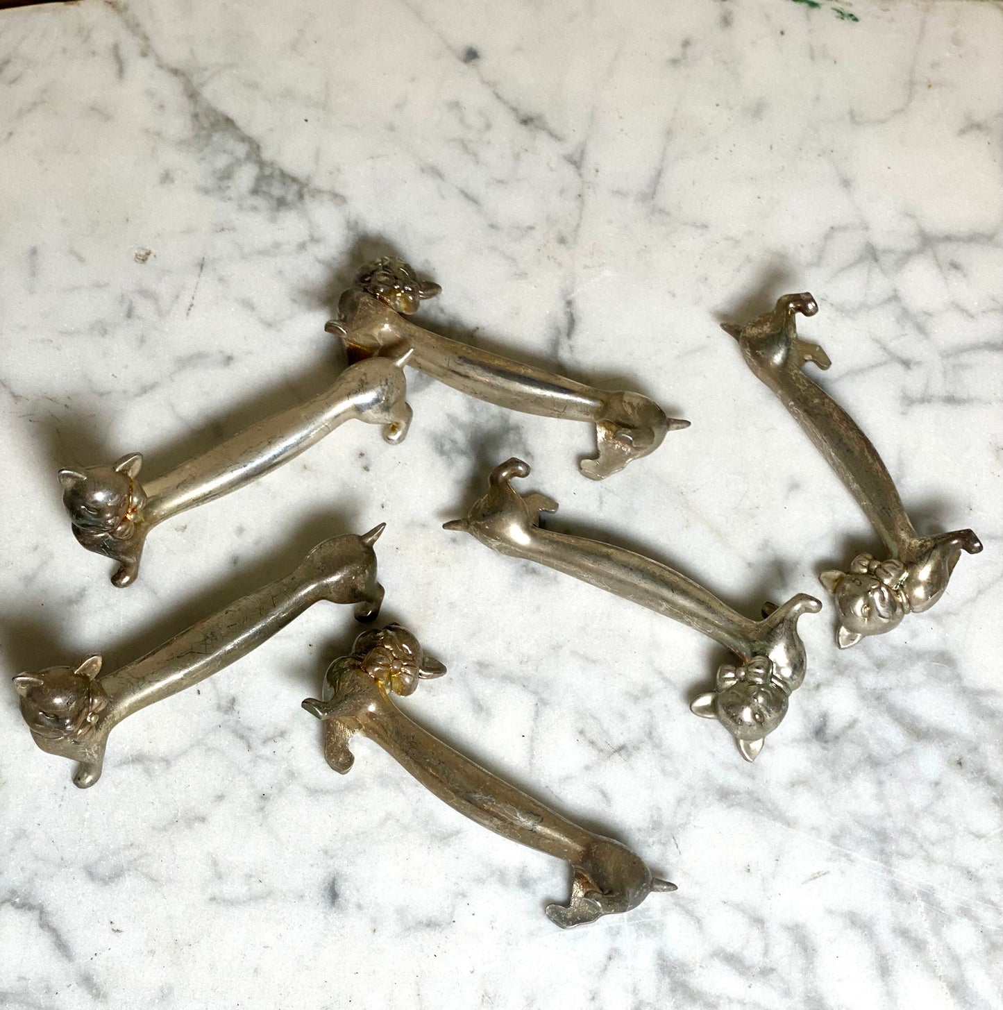 French Vintage Cat Knife Rests