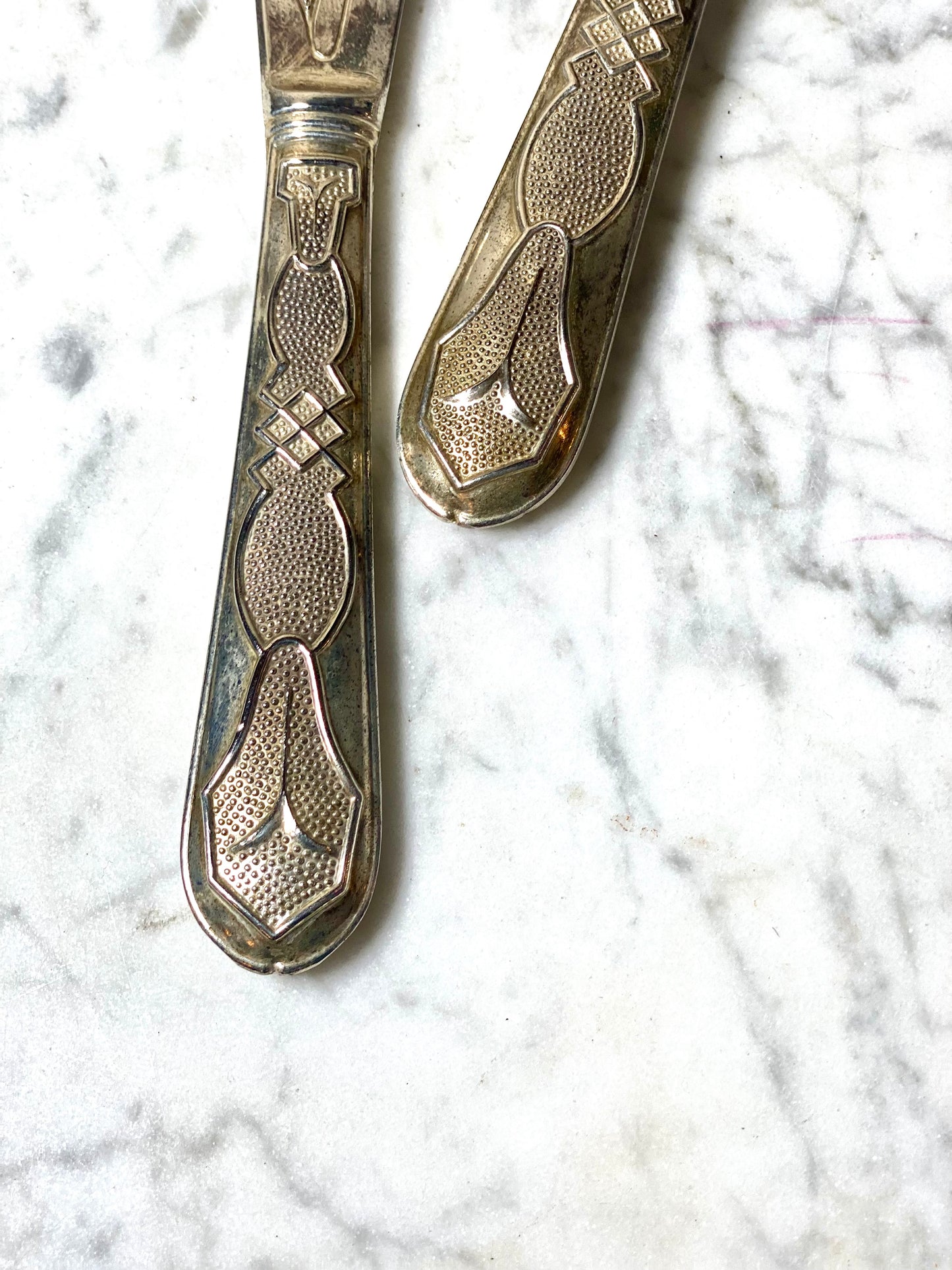 Vintage French Art Deco Knife Set