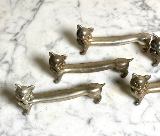 French Vintage Cat Knife Rests