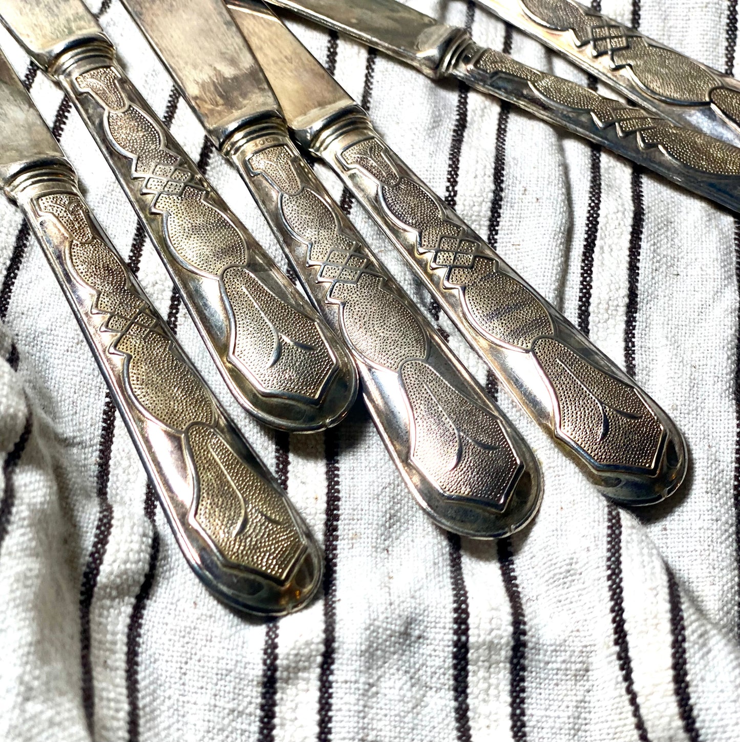 Vintage French Art Deco Knife Set