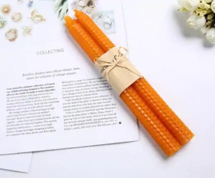 Beeswax Candles Pair