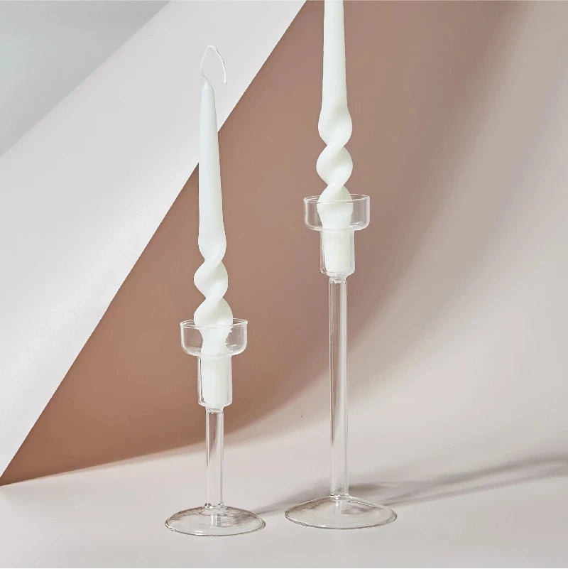 Spiral Candle Pair