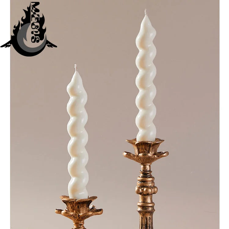 Spiral Candle Pair