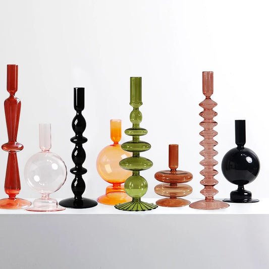 Glass Candlesticks