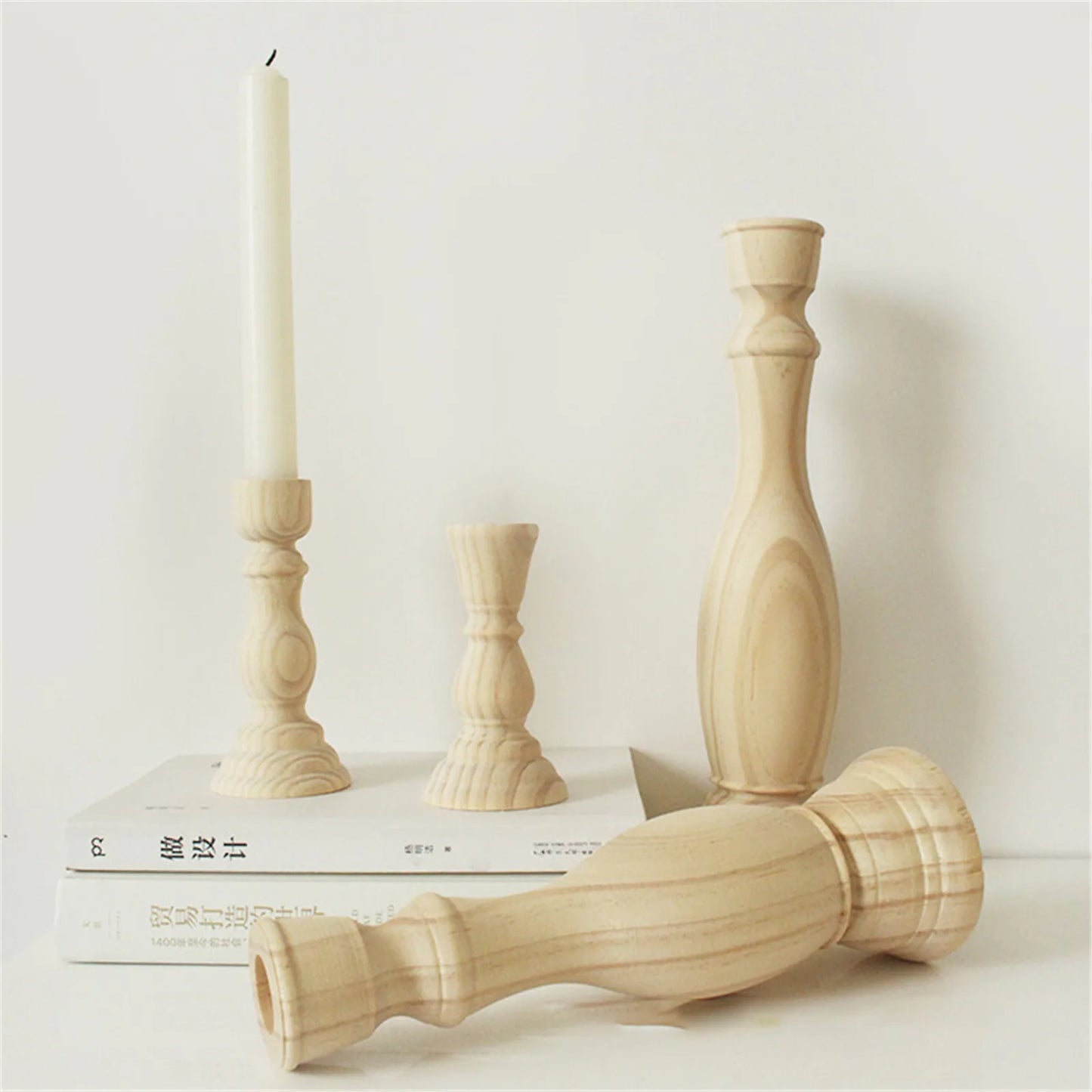 Wooden Candlestick